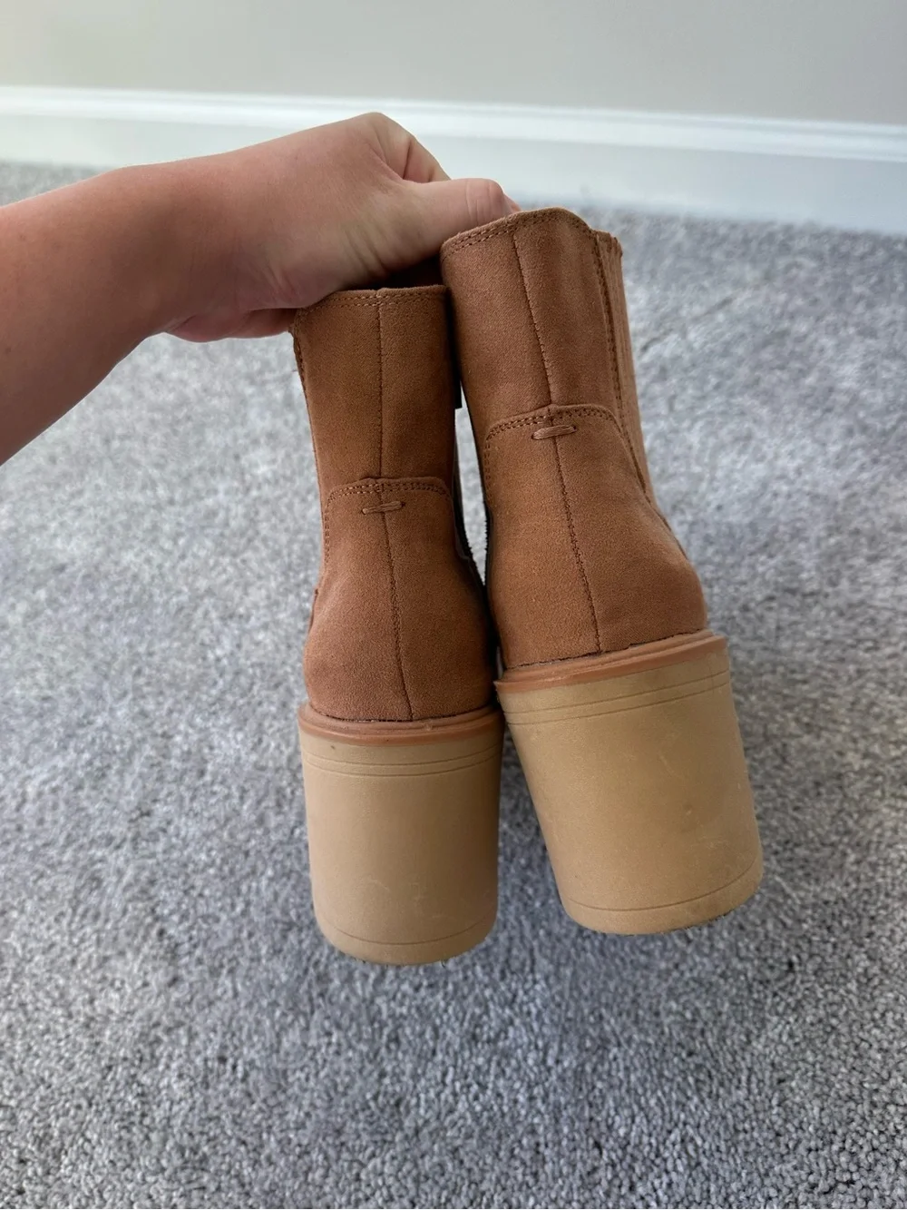 Universal Thread Cognac Suede Boots